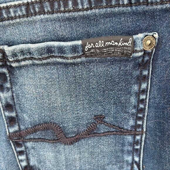7 For All Mankind Women's Mid Rise Skinny Medium Wash NWT Jeans Size 25 - Picture 10 of 16